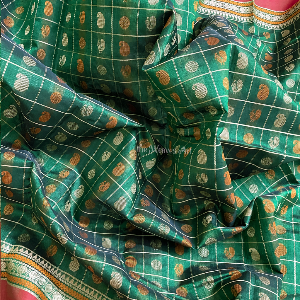 Handloom 1000 Butta Silk Cotton Saree