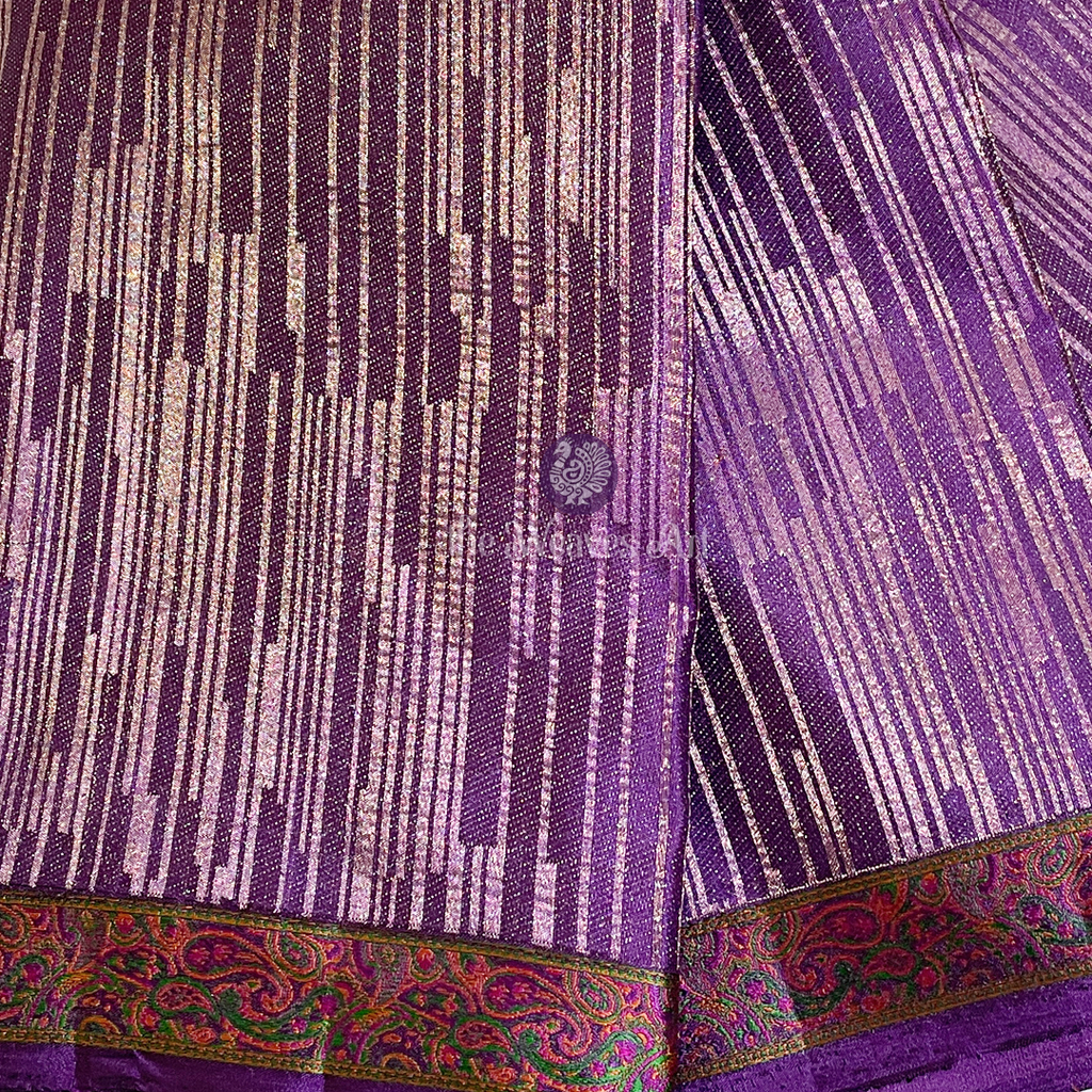 Kanjivaram Silk with Kashmiri Kani Weave