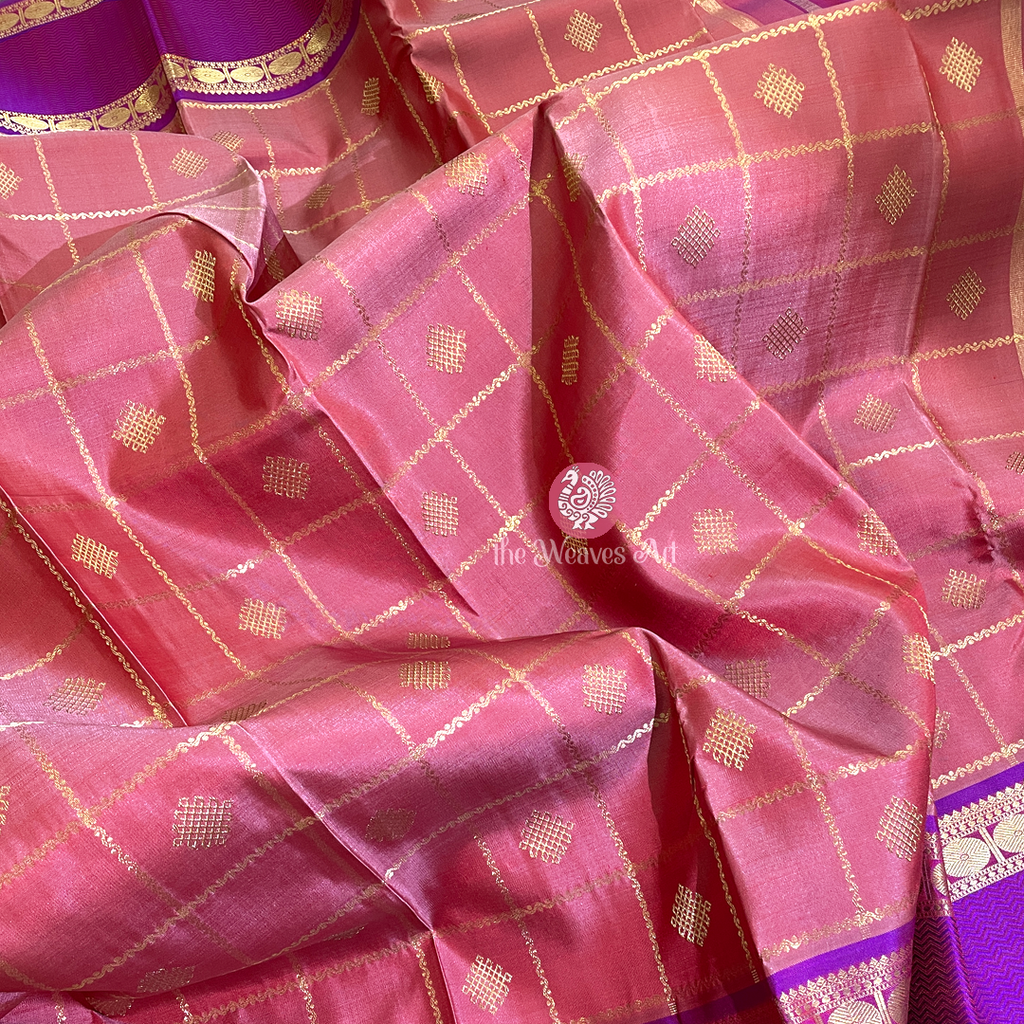 Kolam Kanchipuram Silk Sarees