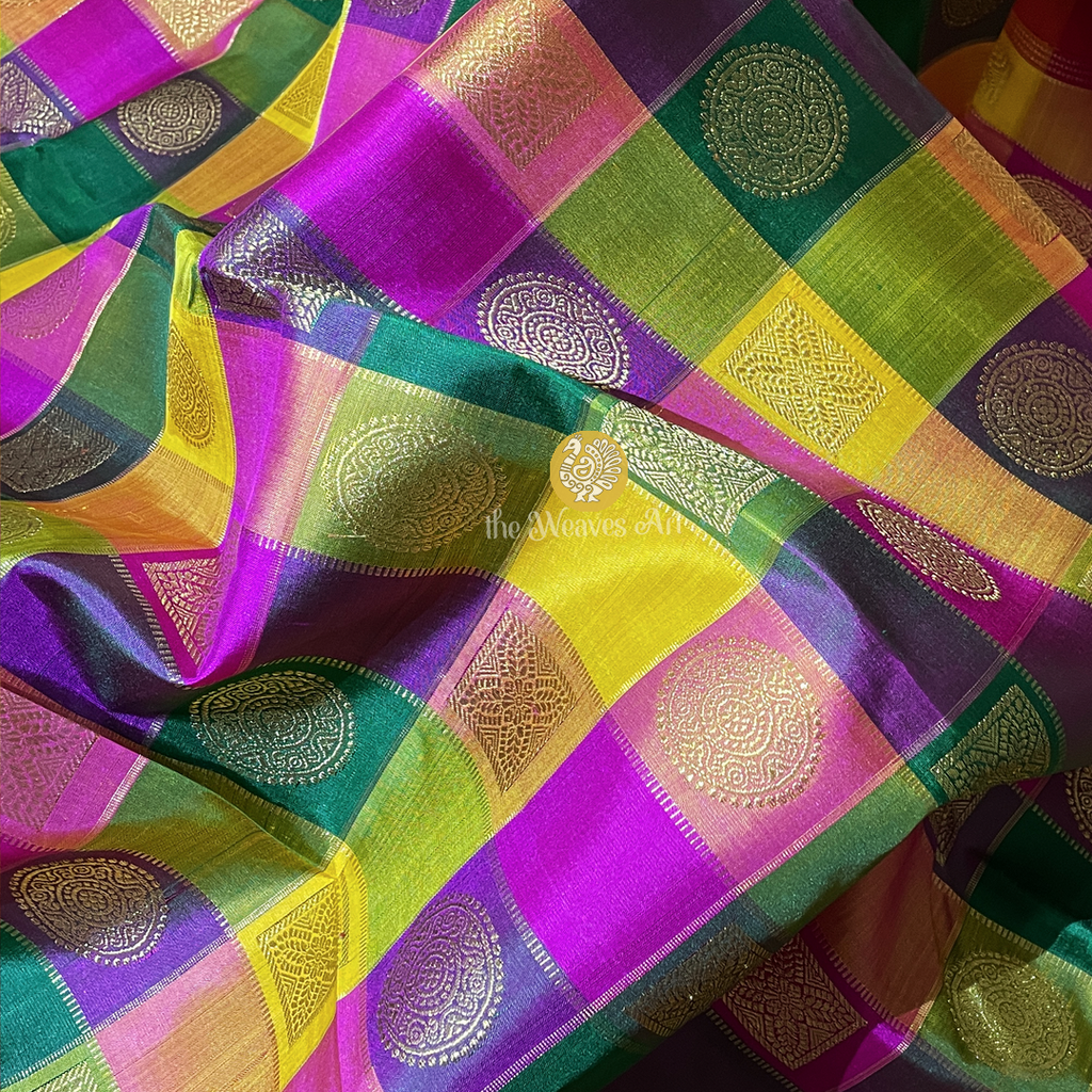 Palum Pazhamum Kattam Kanjivaram Sarees