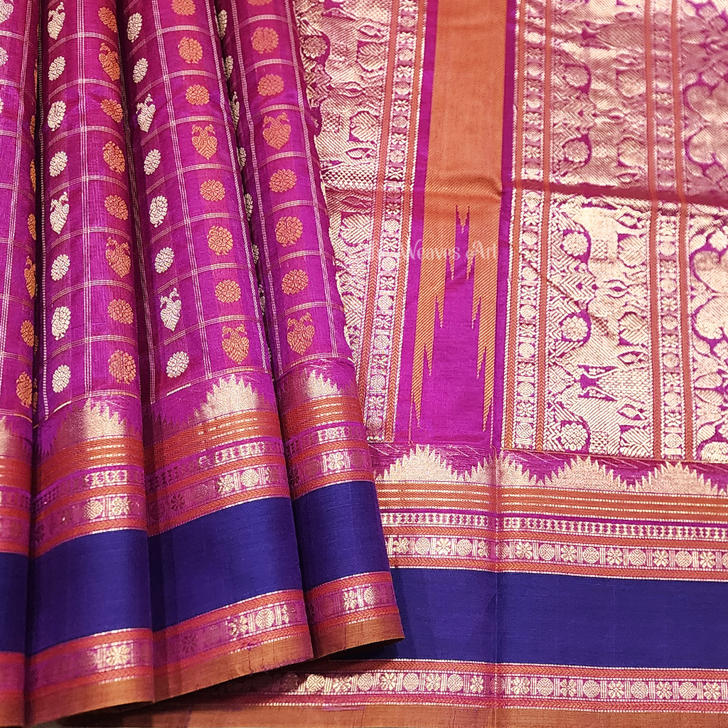 1000 Butta Kanchi Silk Cotton Saree