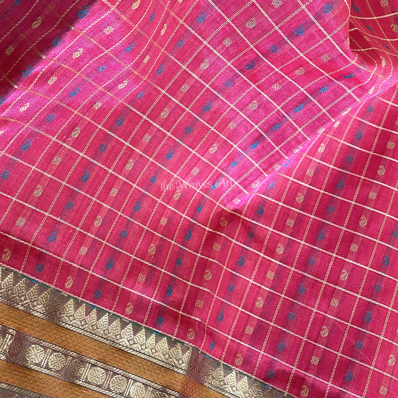 1000 Butta Kanchi Silk Cotton Saree