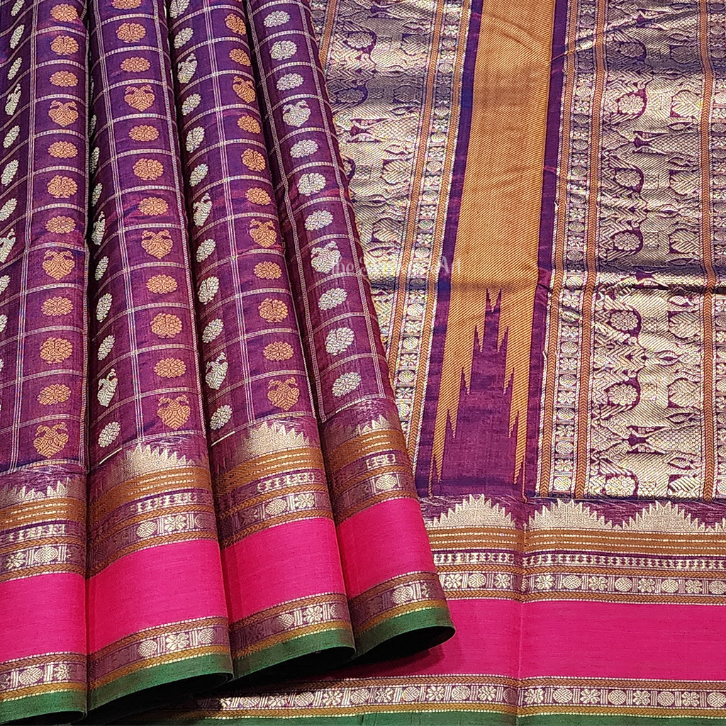 Aayiram Butta Silk Cotton Saree