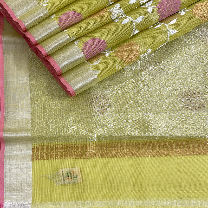 Authentic Kota Doria Pure Zari Saree