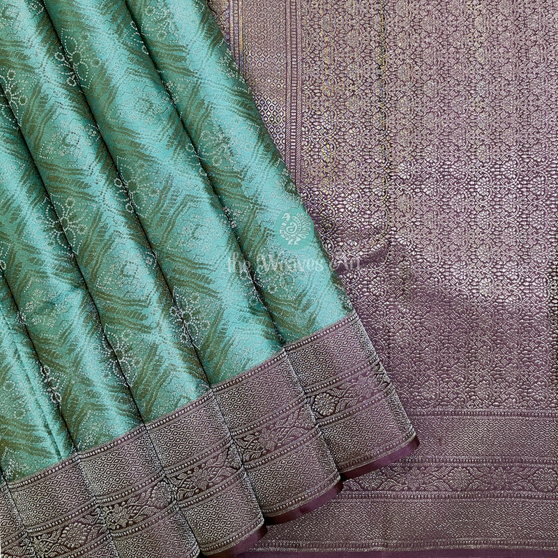 Bandhani Kanchipuram Pure Silk Saree