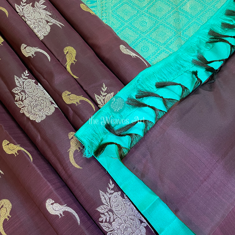Borderless Kanchipuram Pure Silk Saree