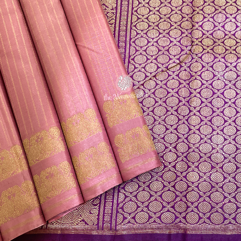 Borderless Kanchipuram Pure Silk Saree