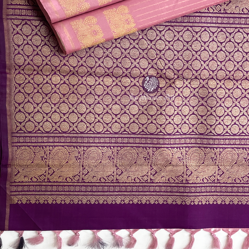 Borderless Kanjivaram Pure Silk Saree