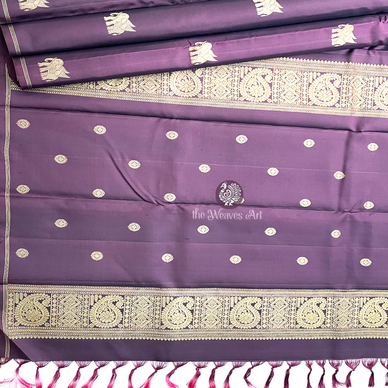 Borderless Kanjivaram Pure Zari Sarees