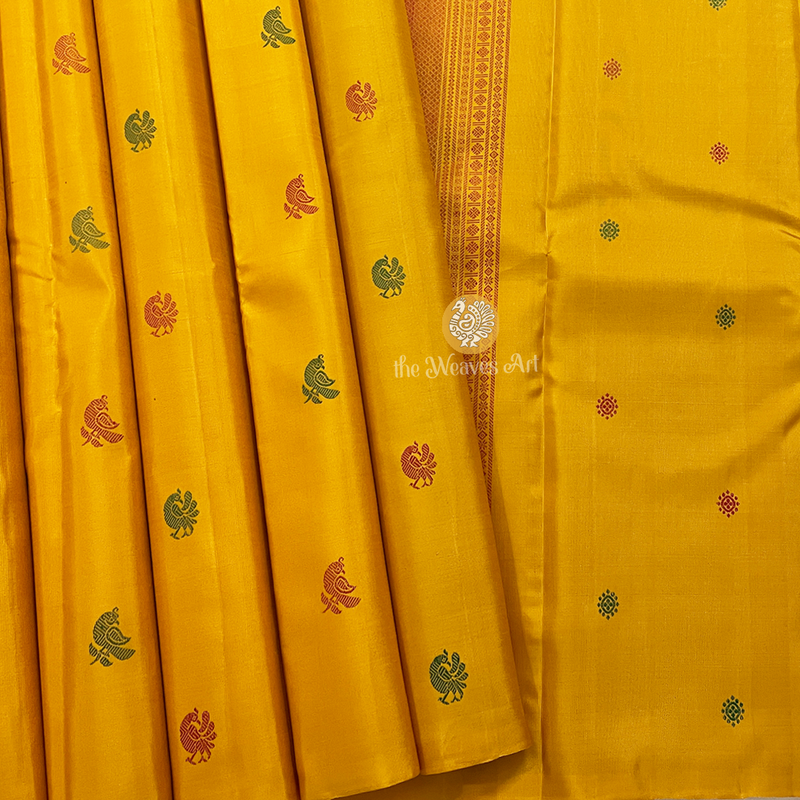 Borderless Kanjivaram Pure silk saree