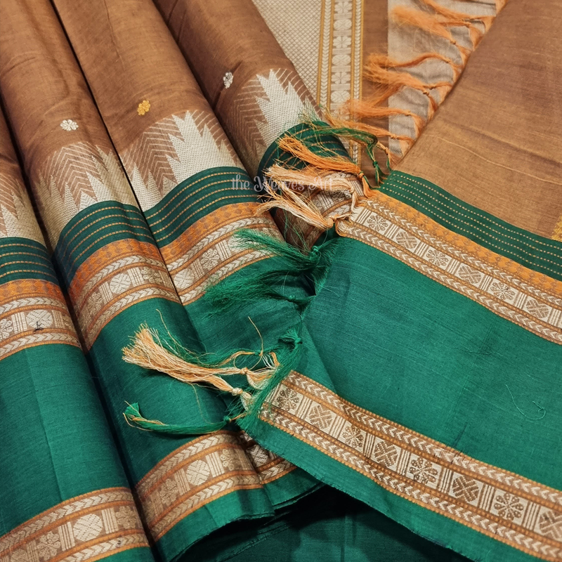 Brown Color Kanchi Cotton Saree