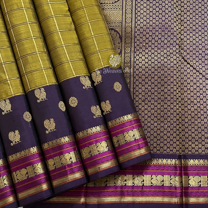 Checks Kanchi Sarees