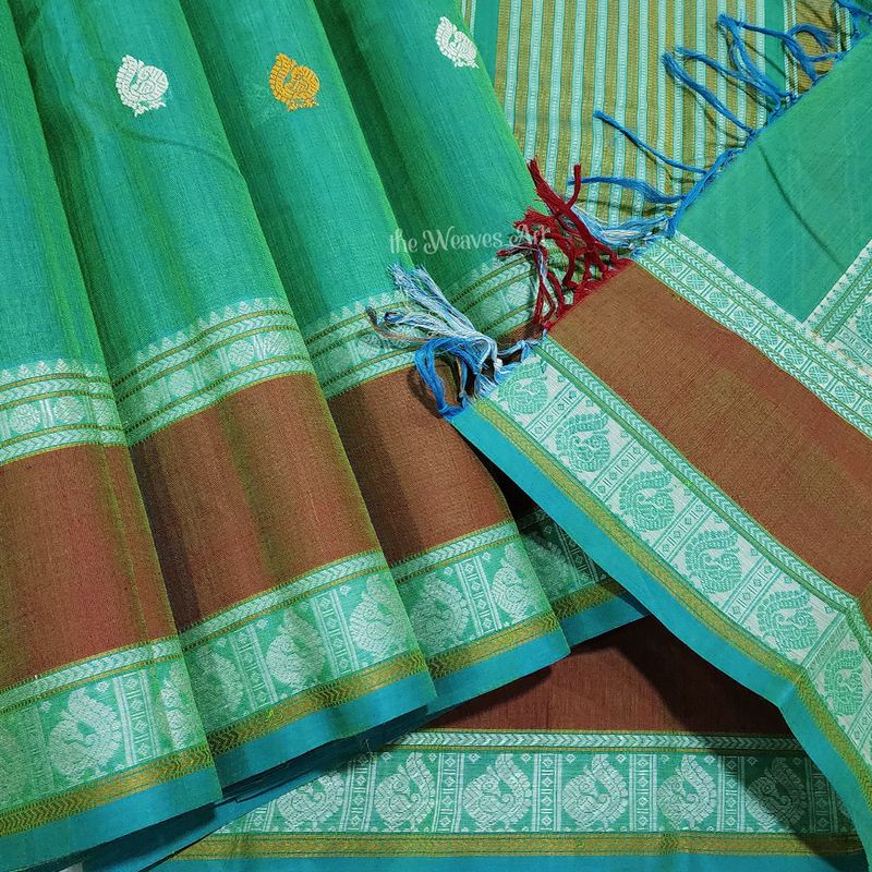 Double Shade Kanchi Cotton Saree