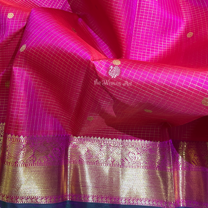 Double Shade Kanchi pattu Sarees