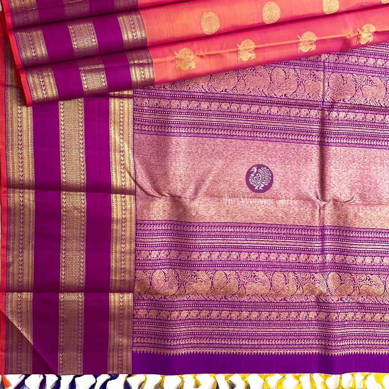 Dual-Tone Kanchi Pure Silk Saree