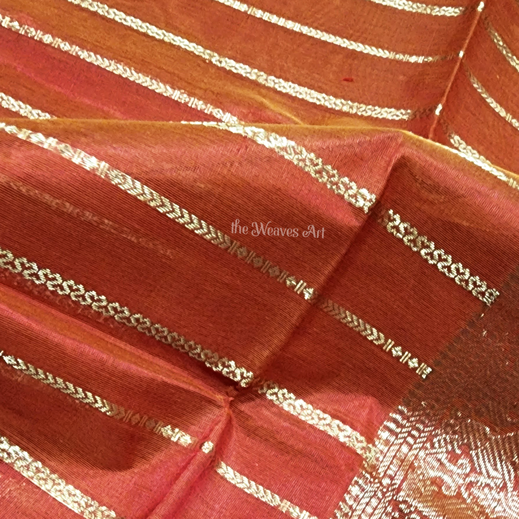 Dual Shade Kanchi Silk Cotton Saree