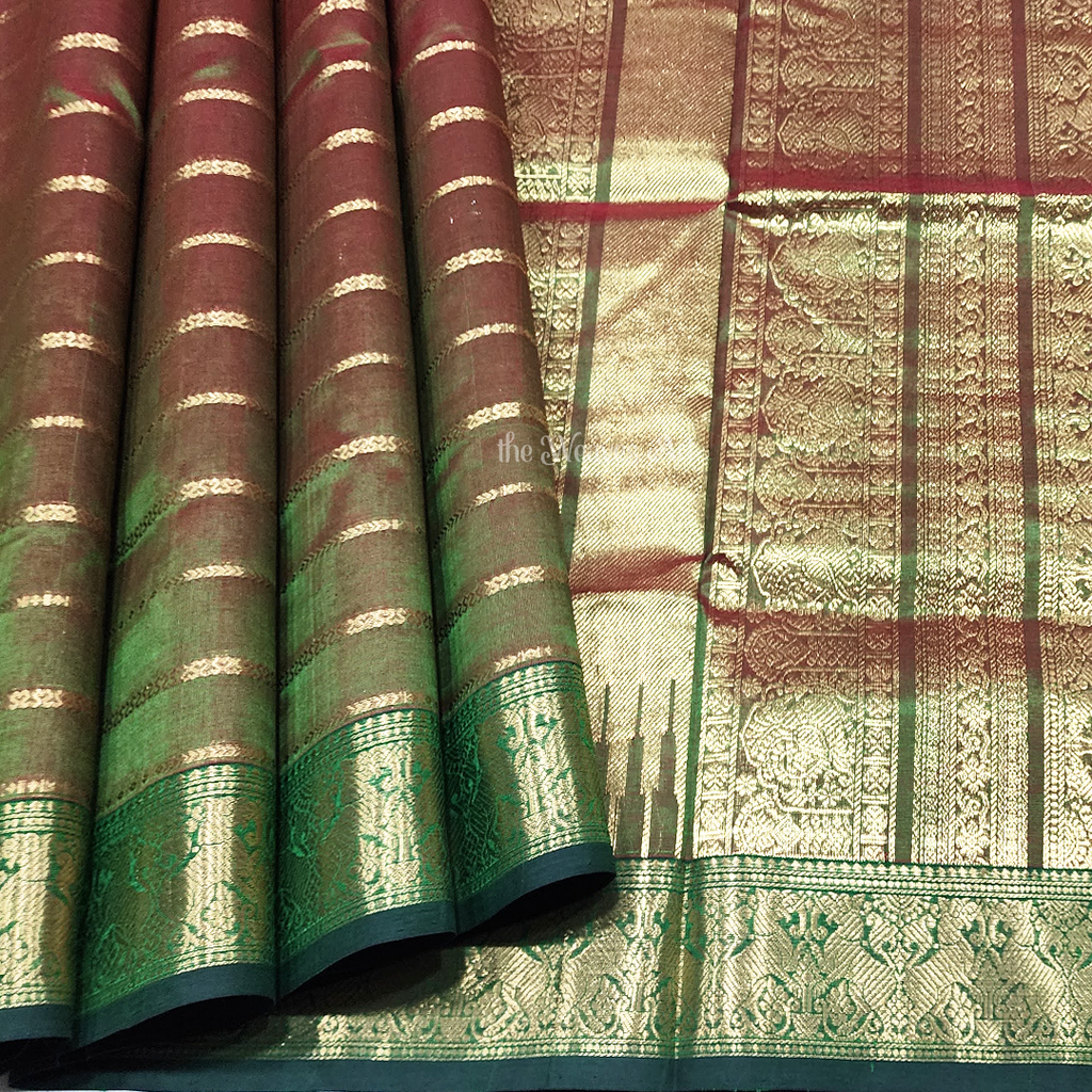 Dual tone Kanchi Sarees
