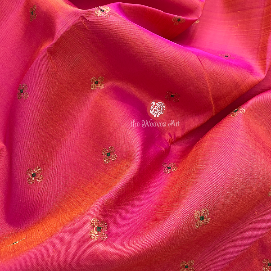 Dual Tone kanchipuram Pattu Saree