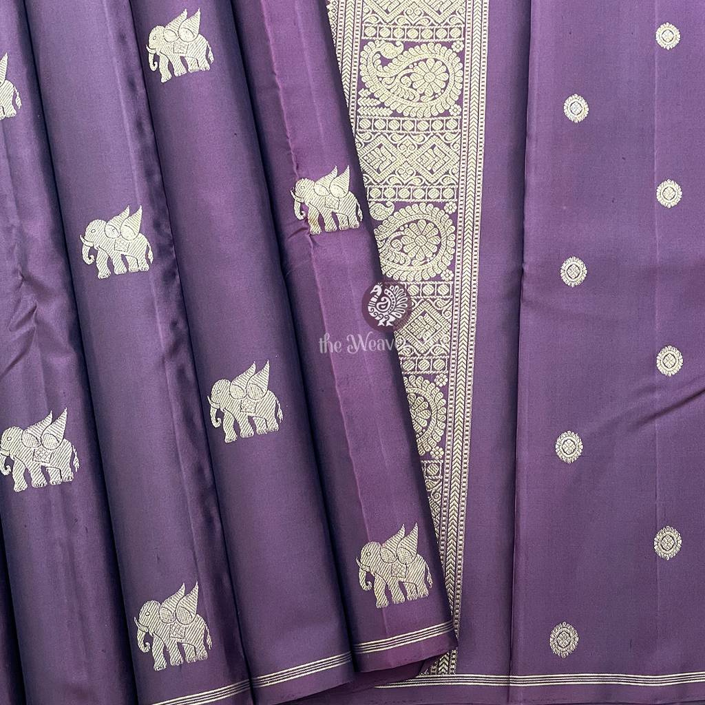 Elephant Motif Kanchipuram Saree