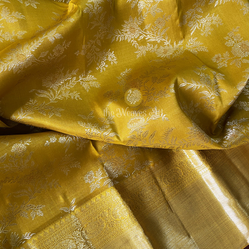 Floral Jaal Kanchipuram Silk Saree