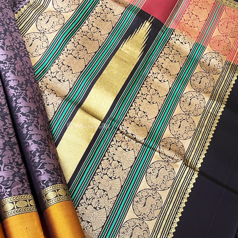 Ganga Jamuna Kanchipuram Silk Saree