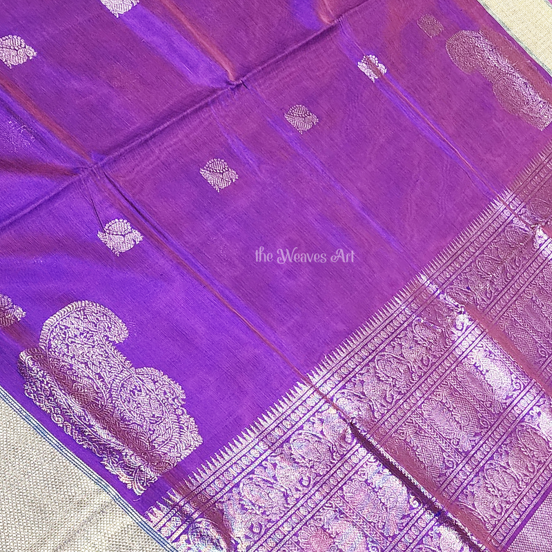 Gold Zari kanchi Silk Cotton Sarees