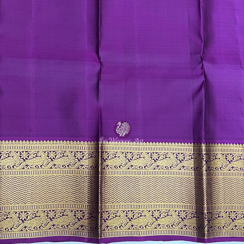 Green-purple Kanchipuram Sarees