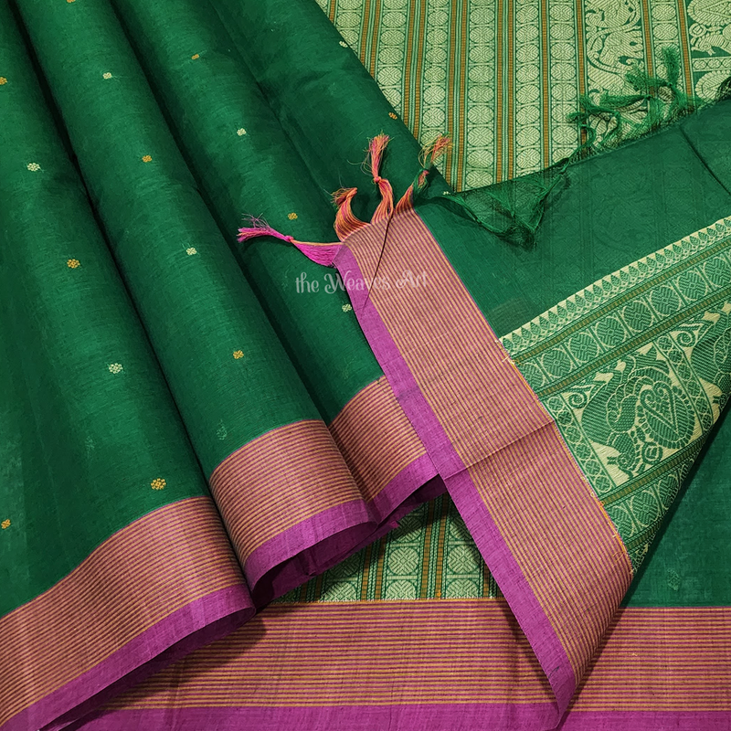 Green Color Kanchipuram Sarees