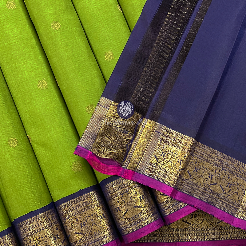 Green Handloom Kanjivaram Saree