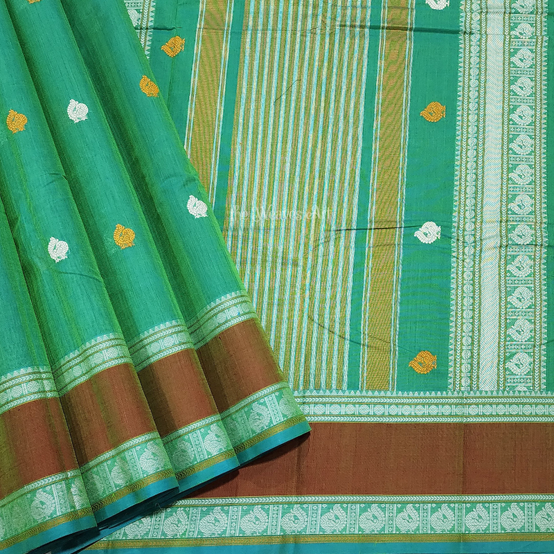 Green Kanchi Cotton Saree