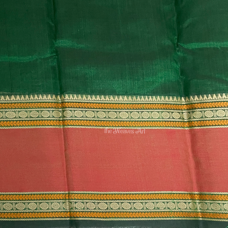Green Kanchi Silk Cotton Saree