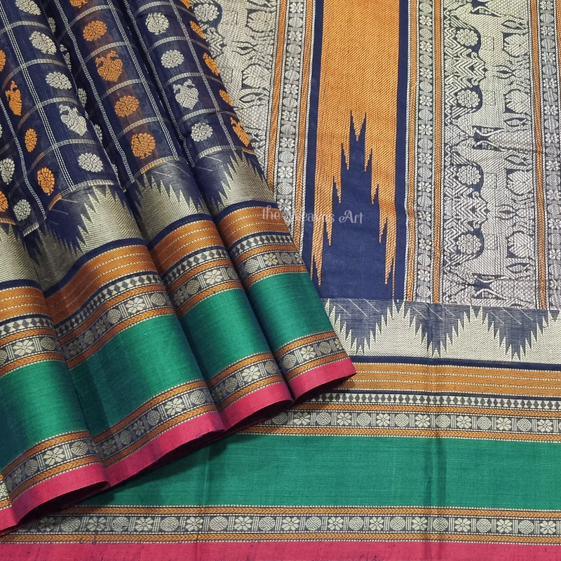 Handloom 1000 Butta Kanchi Cotton Saree