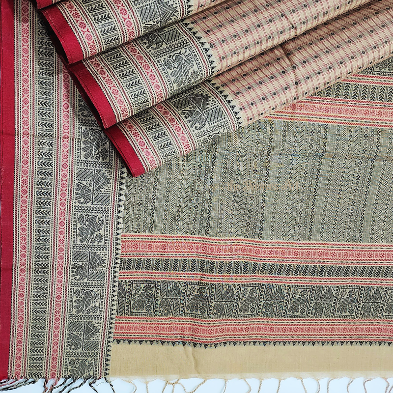 Handloom Kanchi Cotton Saree