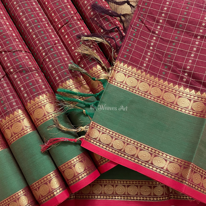 Handloom Kanchi Silk Cotton Saree