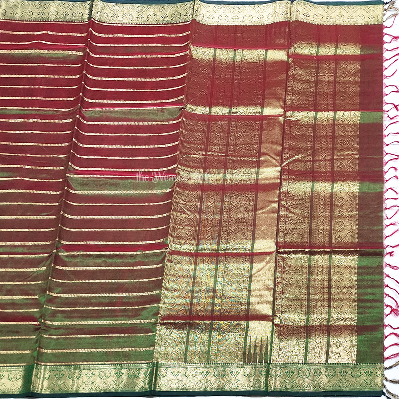Handloom Kanchi Silk Cotton Saree