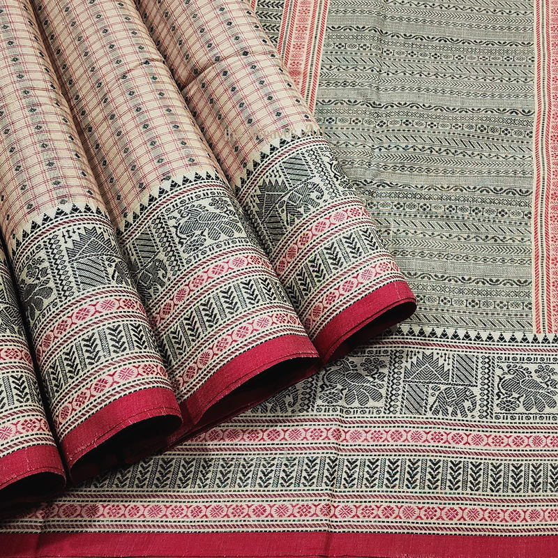 Handloom Lakshadeepam Kanchi Cotton Saree