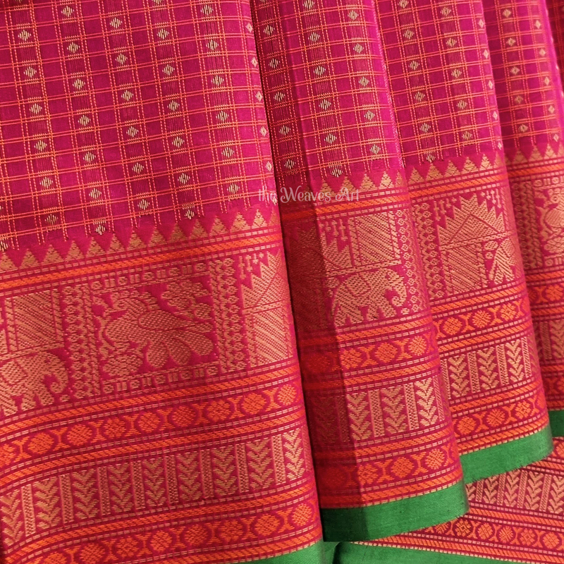 Handloom Lakshadeepam Kanchi Cotton Saree