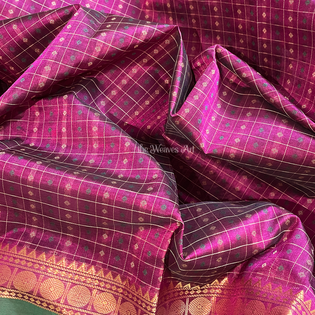 Handloom Lakshadeepam Kanchi Silk Cotton Saree