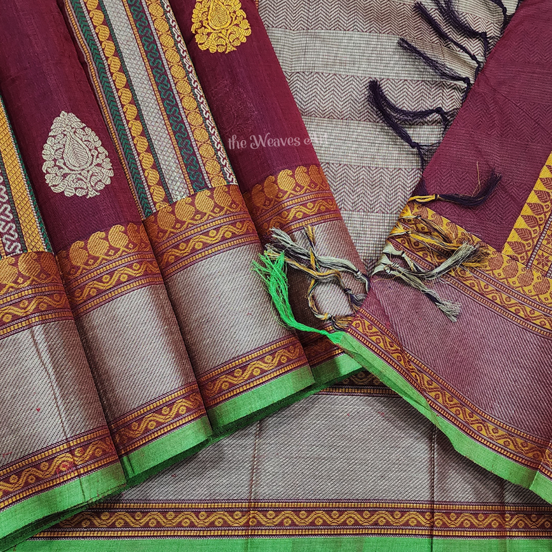 Kanchi Cotton with Banaras Motifs