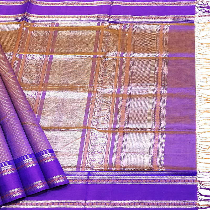 Kanchi Silk Cotton Sarees with Zari