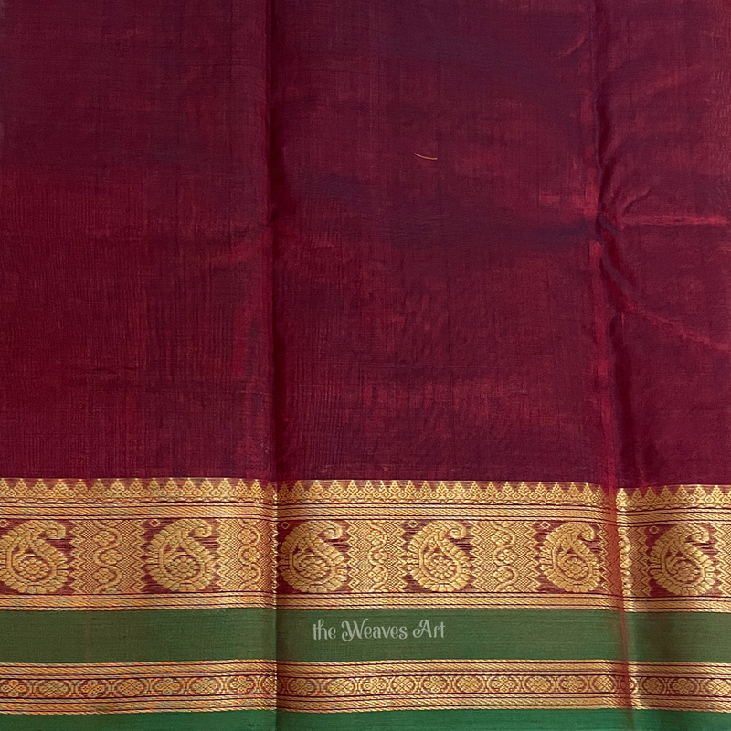 Kanchi Silk Cotton Saree with Blouse