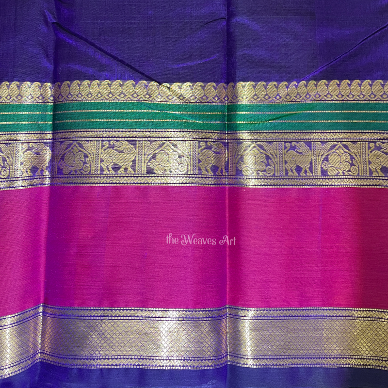 Kanchi Silk Cotton Saree with Blouse