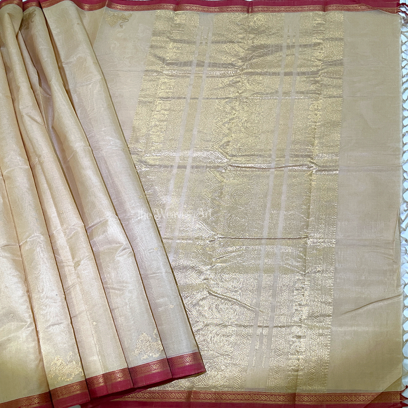 Kanchi Silk Cotton Small Border Sarees