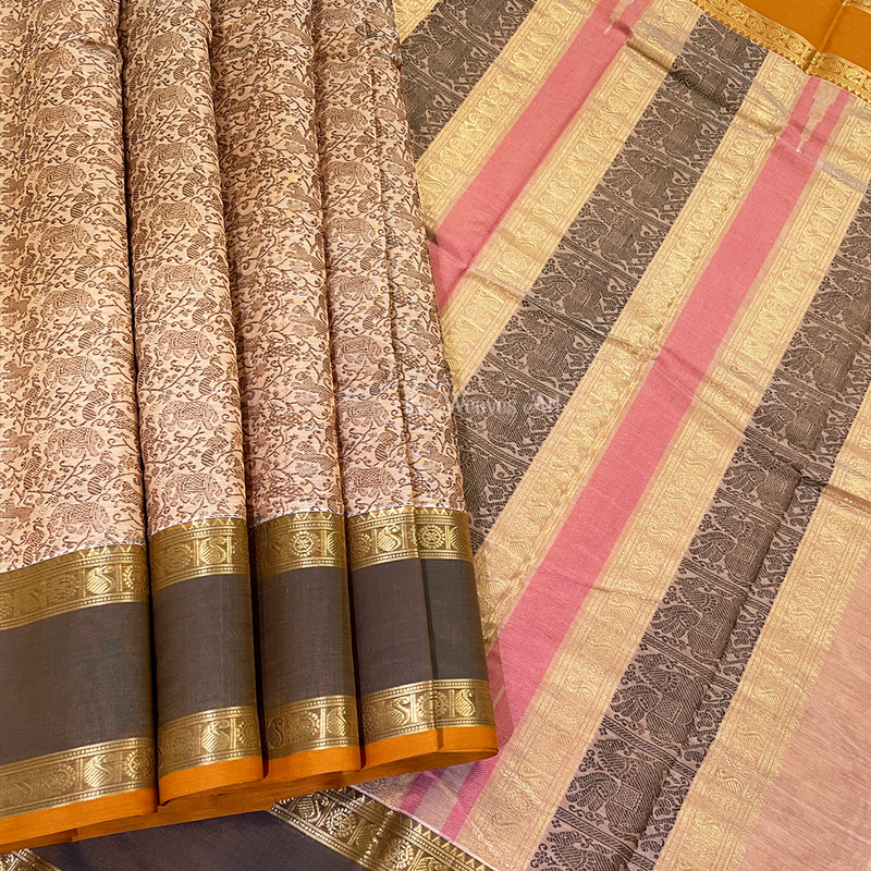 Kanchi Silk Cotton Vanasingaram Saree