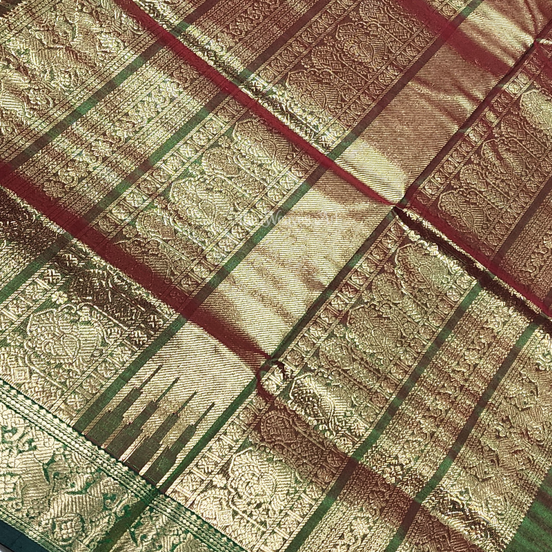 Kanchi Silk cotton Zari Sarees