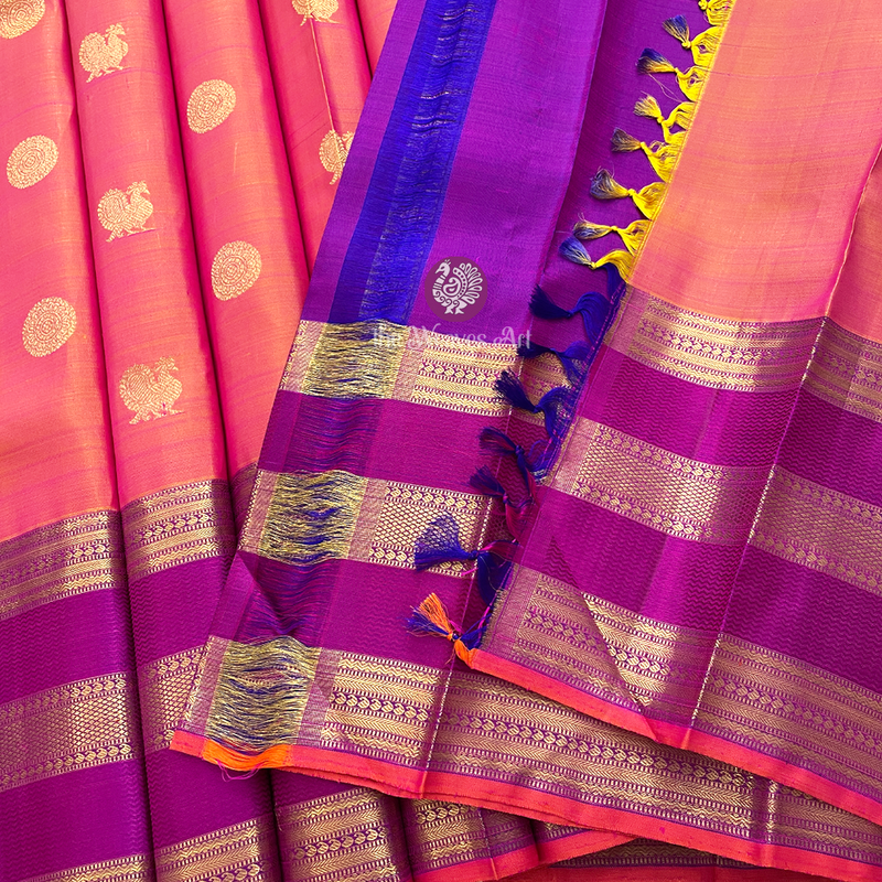 Kanchipuram Dual-tone Pattu sarees