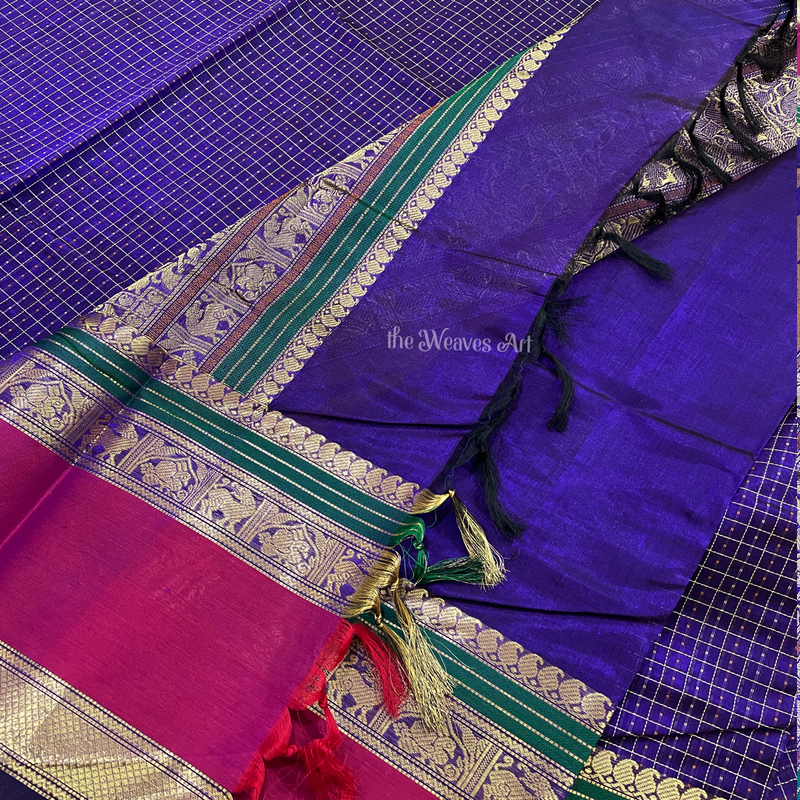 Kanchipuram Silk Cotton Zari Sarees