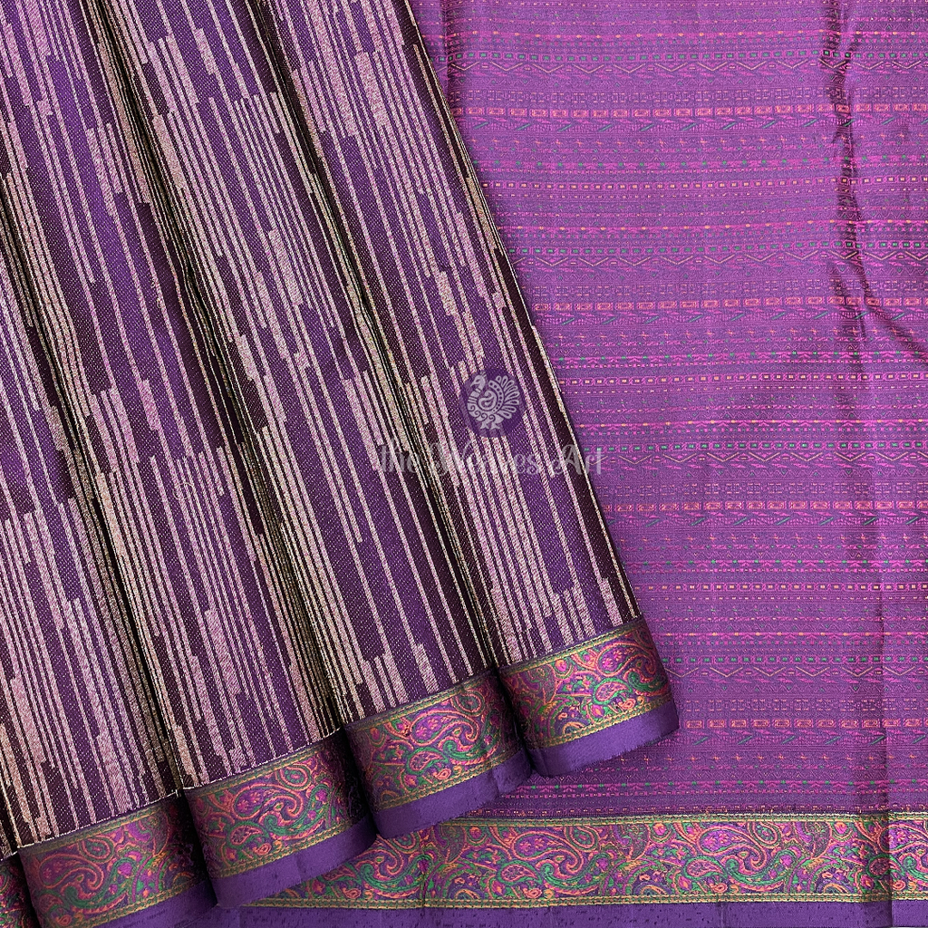 Kanchipuram Silk Saree with Kashmiri Kani weave