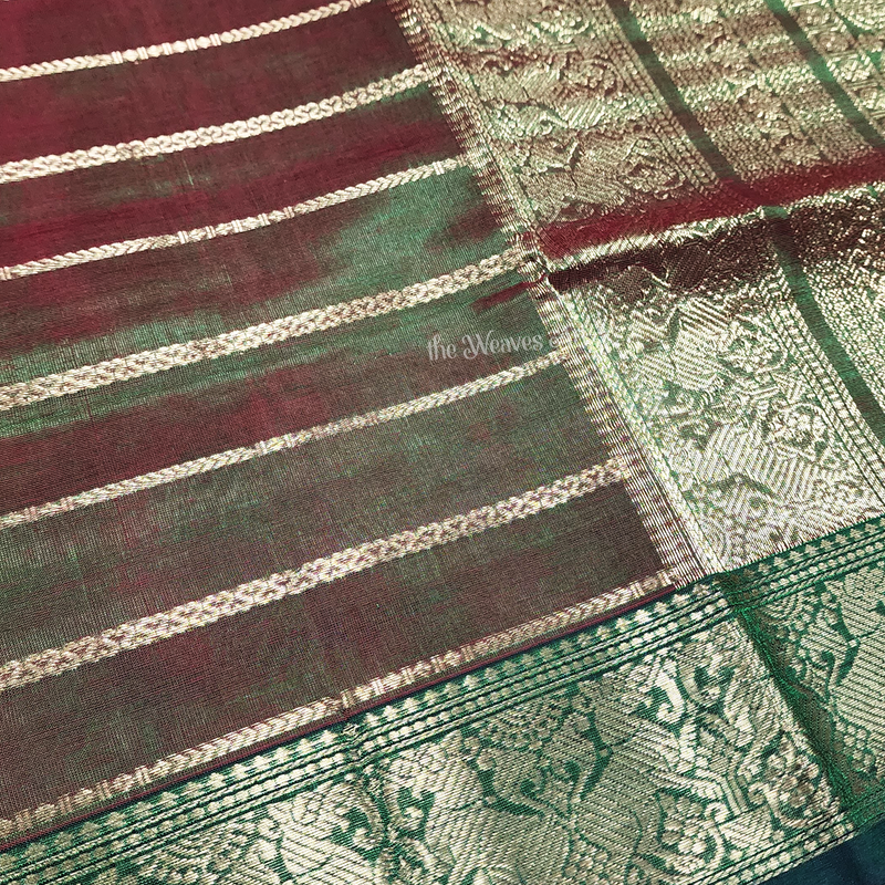 Kanjivaram Double Color Sarees