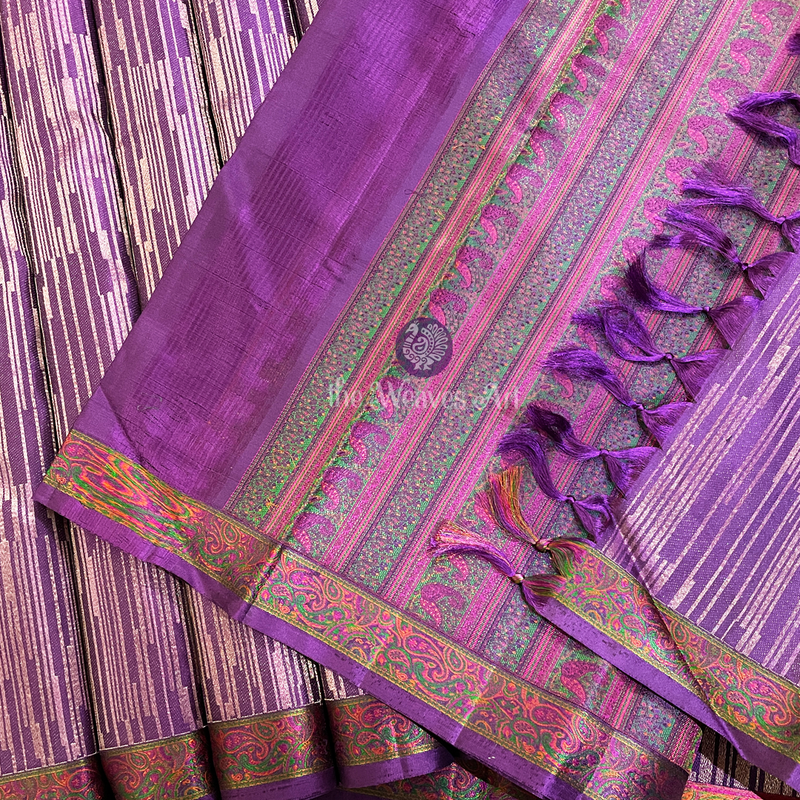 Kanjivaram Silk Saree with Thread Work Pallu